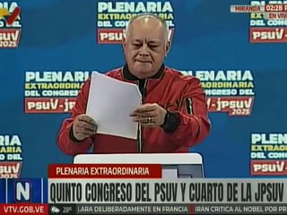 Sec. Gral. PSUV Cabello ofrece detalles de las nuevas propuestas a implementar en las filas del PSUV y JPSUV