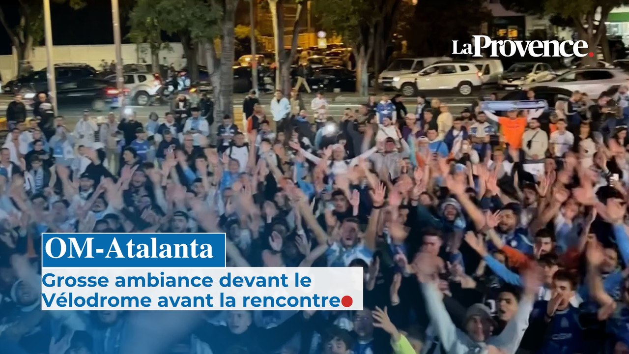 OM-Atalanta : grosse ambiance devant le Vélodrome avant la rencontre