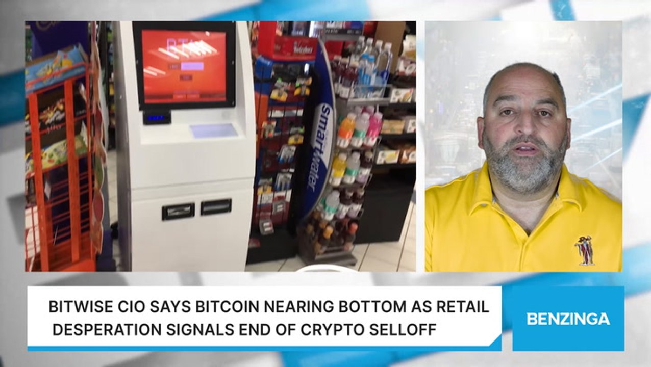 Bitwise CIO Says Bitcoin Nearing Bottom As Retail Desperation Signals End  Of Crypto Selloff