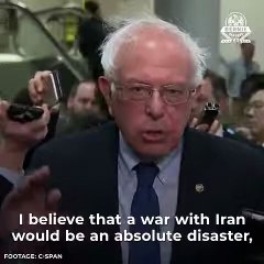 Sanders speaks truth .. USA Iran War will be a