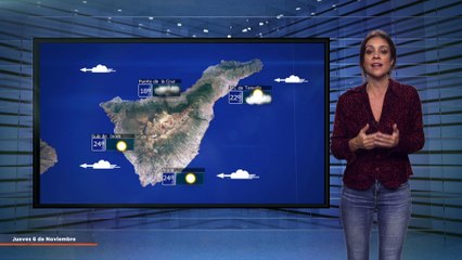 La previsión del tiempo en Canarias para el 6 de noviembre de 2025, en Atlántico Televisión.