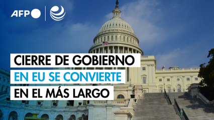El cierre gubernamental en EU se convierte en el más largo de la historia