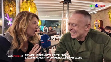 TERAMO: inaugurato IL CAFFE' ITALIA, davanti al Centro Commerciale Gran Sasso.