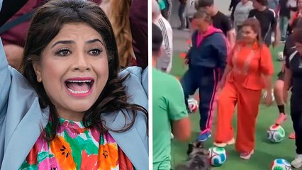 CDMX: Clara Brugada lidera los ensayos de "la clase de futbol más grande del mundo"