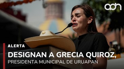 🚨¡Última Hora! Designan a Grecia Quiroz como alcaldesa de Uruapan, Michoacán