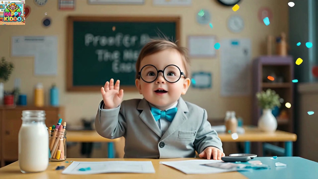 Professor Baby Presents: Draw a Square with Three Lines! | Kids Riddle Challenge