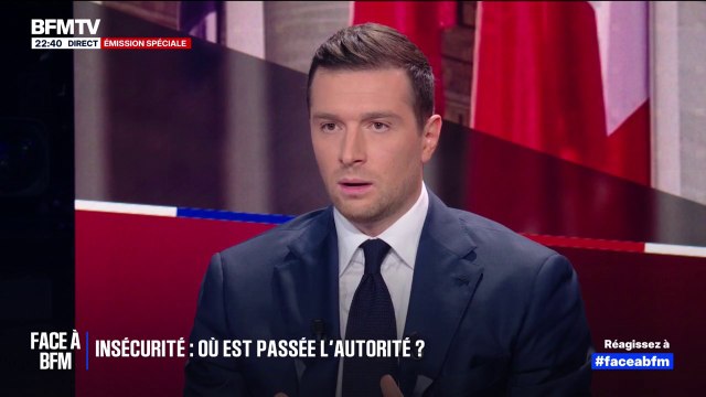 Jordan Bardella: Je suis opposé à la peine de mort, je suis pour la généralisation de la perpétuité réelle