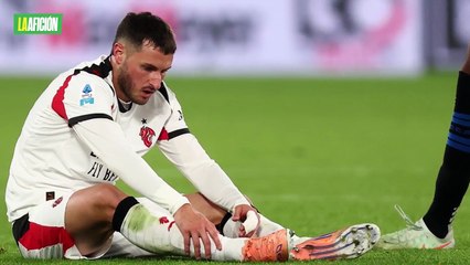 Santiago Giménez es baja con el Milan por lesión en el tobillo: "llegó el momento de parar"