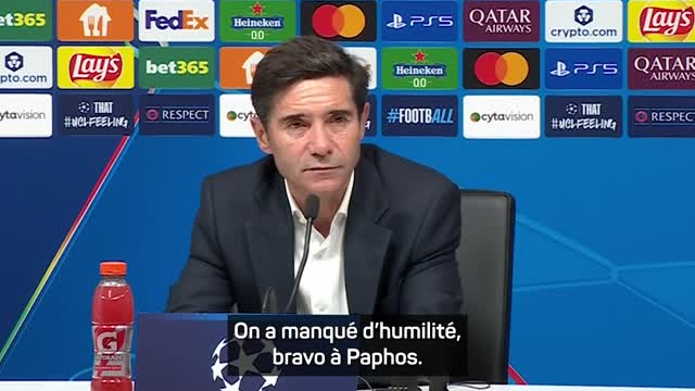 Villarreal - Marcelino : "On a jeté à la poubelle un match que nous devions gagner"