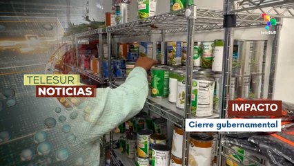 Trabajadores federales en EE.UU. recurren a bancos de alimentos