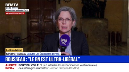 Pour Sandrine Rousseau, députée Les Écologistes de Paris, le RN est "ultra-libéral"