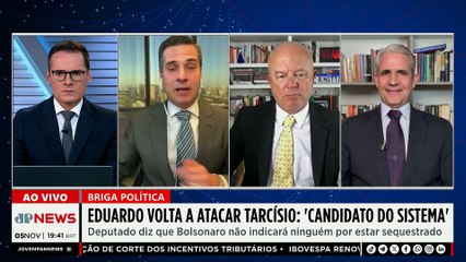 Eduardo Bolsonaro volta a criticar Tarcísio de Freitas por suposta candidatura à Presidência