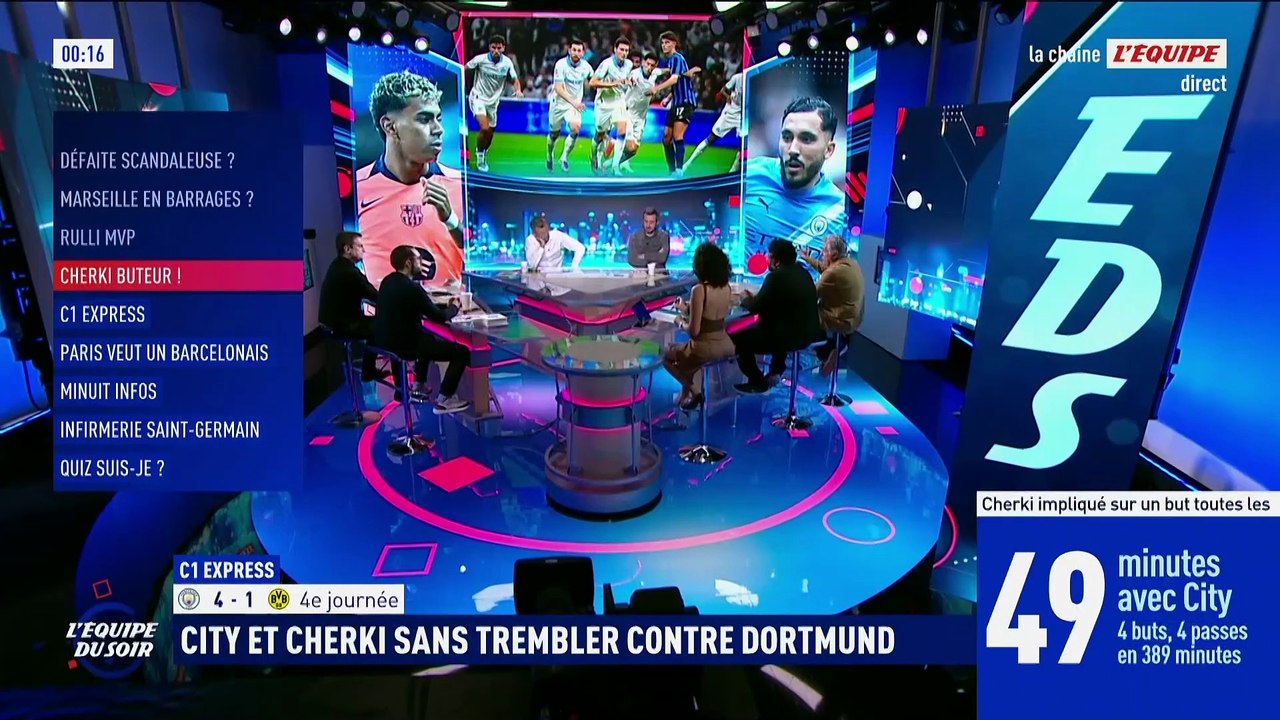 Cherki fait son trou à Manchester City - Foot - Ligue des champions