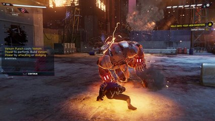 Miles going One on One with Big Boy Rhino ( Boss fight - Rhino )