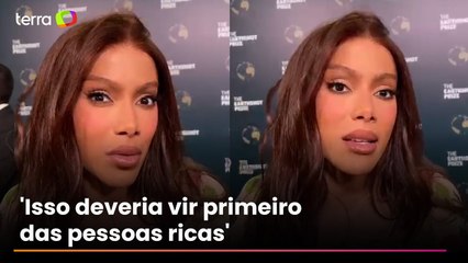 ‘Quem polui mais é quem tem mais dinheiro’, diz Anitta sobre crises ambientais