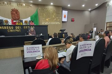 Diputadas de Morena en Chiapas repudian acoso a Claudia Sheinbaum | VIDEO