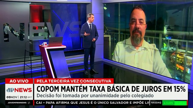 Copom mantém taxa básica de juros em 15% pela terceira vez seguida; economista avalia situação
