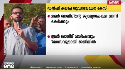 'ഒരു തെളിവുമില്ലാതെ കേസിൽ ഉൾപ്പെടുത്തി...' ഉമർ ഖാലിദി​ന്റെ ജാമ്യ അപേക്ഷയിൽ വാദം തുടരും