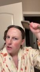 Hairbrush Breaks and Flies into Toilet