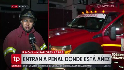 A un día de la liberación de Jeanine Añez, queman basura en la cárcel de Miraflores, según Bomberos
