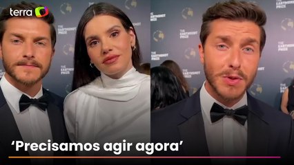 Klebber Toledo e Camila Queiroz falam sobre importância de práticas sustentáveis