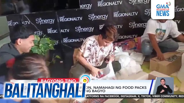 GMA Kapuso Foundation, namahagi ng food packs sa mga naapektuhan ng bagyo | Balitanghali