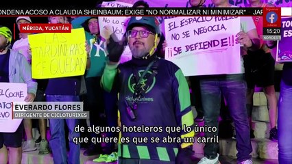 Colectivos de ciclistas de Mérida abogan por la ciclovía de Paseo Montejo