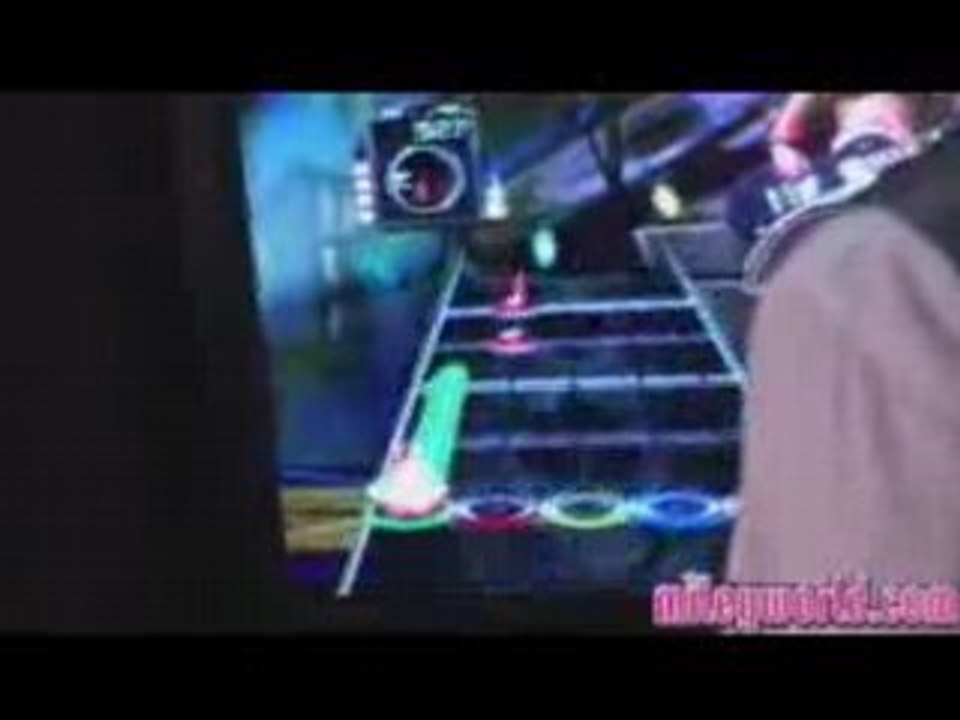 Miley Cyrus having fun in backstage