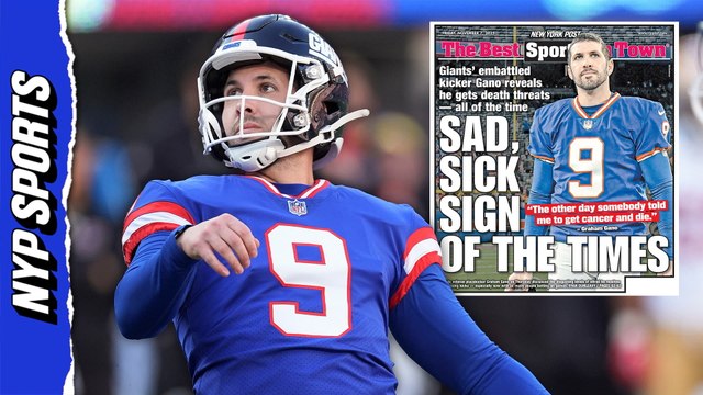 Giants kicker Graham Gano says fans have told him to 'get cancer and die'