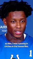 "I was running in circles in the house" Sauce Gardner on the moment he found out he was traded.