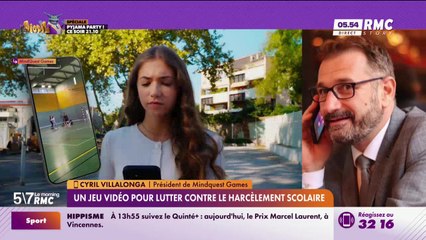 Cyril Villalonga à votre service : Un jeu vidéo pour lutter contre le harcèlement scolaire - 06/11