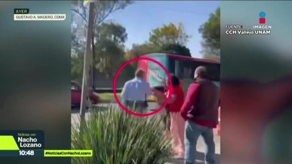 Un supuesto vigilante del CCH Vallejo agredió ayer a una estudiante en muletas y a su madre