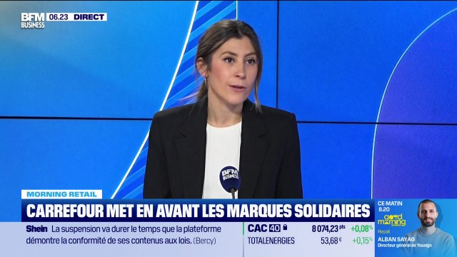 Morning Retail : Carrefour met en avant les marques solidaires, par Eva Jacquot - 06/11