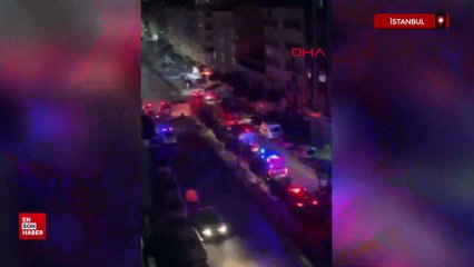 İstanbul'da iş yerine el yapımı patlayıcı ile saldırı anı kamerada