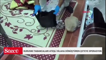 Kurusıkı tabancaları ateşli silaha dönüştüren çeteye 6 ilde operasyon; 21 gözaltı