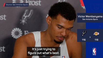 Wemby unfazed by Spurs' two-game skid