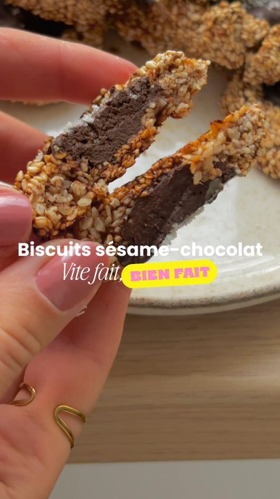 Biscuits Sésame-Chocolat