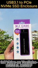 USB3.1 to PCIe NVMe SSD Enclosure 01