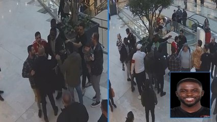 AVM’de tartışma büyüdü; Senegalli milli futbolcu Djilobodji’ye silah çekip, şemsiye fırlattı: İşte o anlar!