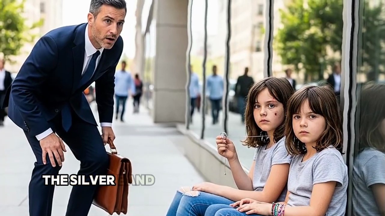 Millionaire sees homeless twin girls — then notices a ring, the same one he gave to his first love