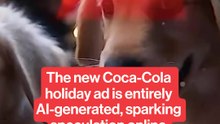 Coca Cola runs a completely AI generated ad, sparking backlash.