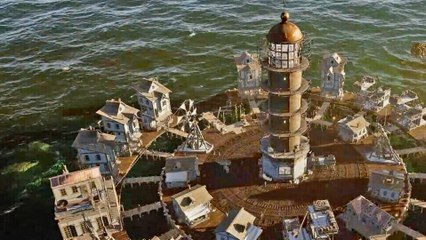 Frostpunk auf dem Wasser: Im postapokalyptischen Aufbauspiel Drownlight errichtet ihr eure Kolonie rund um einen Leuchtturm