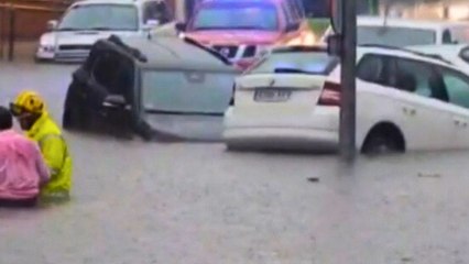 Las fuertes lluvias inundan parte de la ciudad de Cáceres