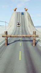 Realistic BeamNG Drive car crash physics. Watch in
