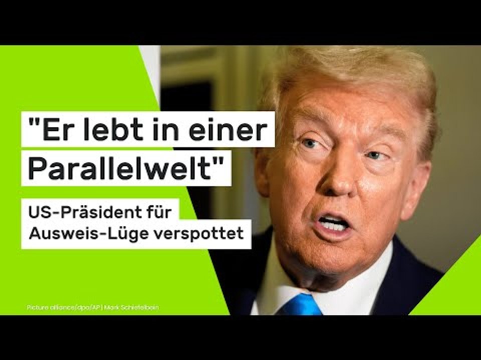 Donald Trump: 'Er lebt in einer Parallelwelt' - US-Präsident für Ausweis-Lüge verspottet
