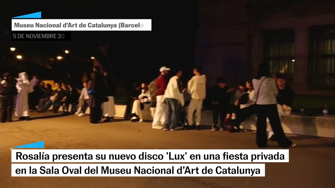 Rosalía presenta su nuevo disco 'Lux' en una fiesta privada en el Museu Nacional d’Art de Catalunya