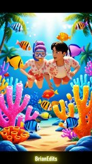 Rumi and Jinu enjoy a beach picnic, KPop Demon Hunters