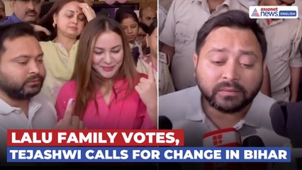 Lalu, Rabri, Tejashwi & Family Cast Their Votes | Bihar Elections 2025