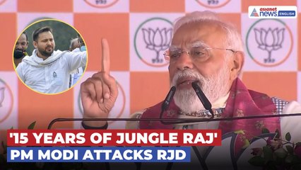 '15 Years of Jungle Raj Wasted a Generation': PM Modi’s Fiery Attack on RJD in Bihar Polls