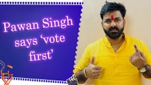 Pawan Singh shares his photo with inked finger and encourages fans to cast their votes